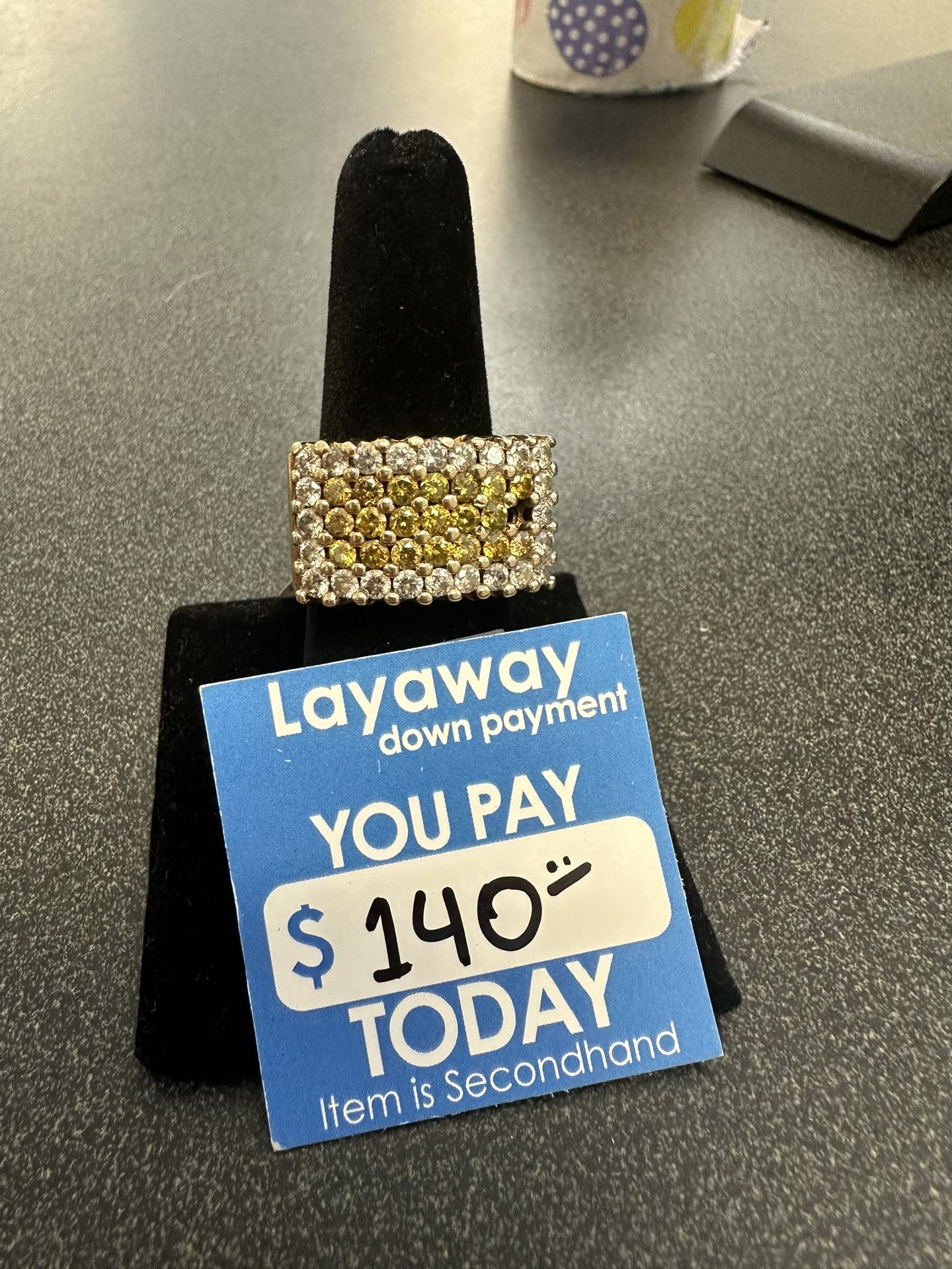 10k Mens Diamond Ring