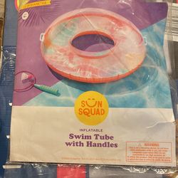 Inflatable Swim Tube With Handles