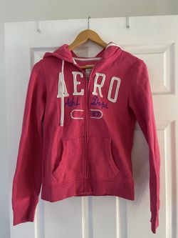 Aero Postal Hot Pink Hoodie Women’s Medium Yoga Outfit 