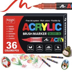 New 36 Acrylic Paint Markers,