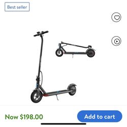 Hover-1 Dynamo Electric Folding Scooter, LCD Display, Air-Filled Tires, 16 MPH Max Speed - Black