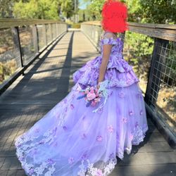 Purple Mini Quince Dress