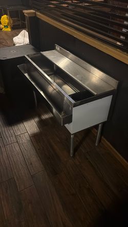 Stainless Steel Underbar Ice Bin