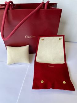 Cartier watch / jewelry travel Pouch With Cartier Bag