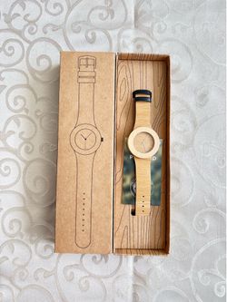 Analog(wood) watch for sale