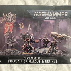 *NEW* Warhammer 40k  Black Templars Chaplain Grimaldus & Retinue