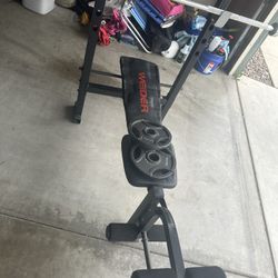 bench press with weights 
