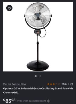 Optimus 20 inch fan