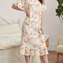 Floral print night dresses xl-xxl