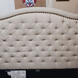 Queen Beige Headboard 