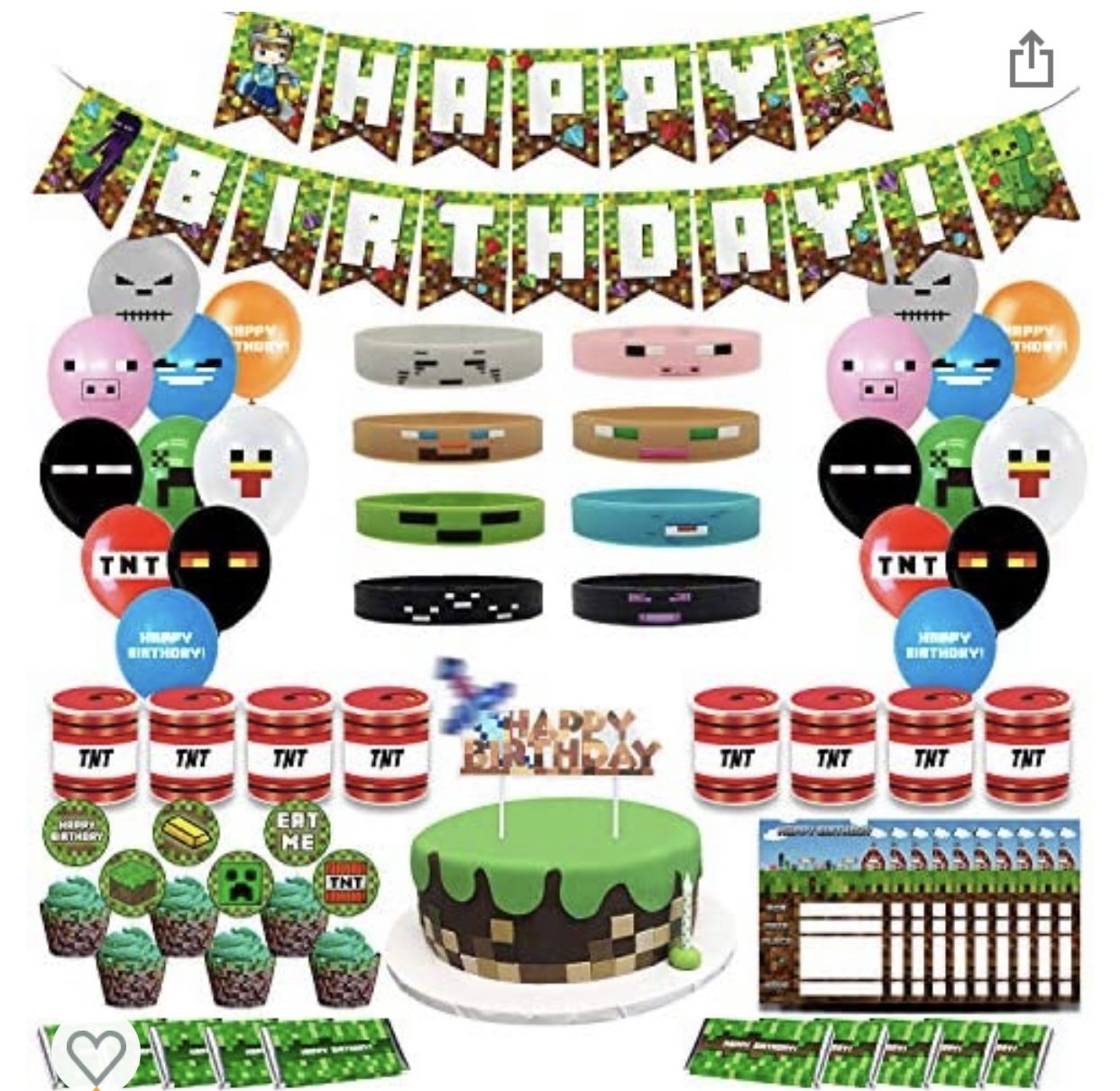 Minecraft Gamer Party Decorations 👾