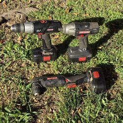 Drill And impact Drill➕️ 4 batteries➕️ charger