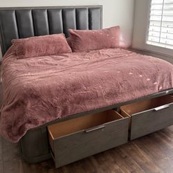 King Size Bed Set With Nightstand And Dresser