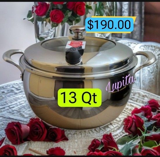 Princess House ACERO INOXIDABLE 5-PLY VIDA SANA®Caldero de 13 qt. 5583