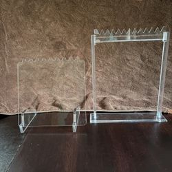 Jewelry Display Stands  Clear Acrylic  2 count 