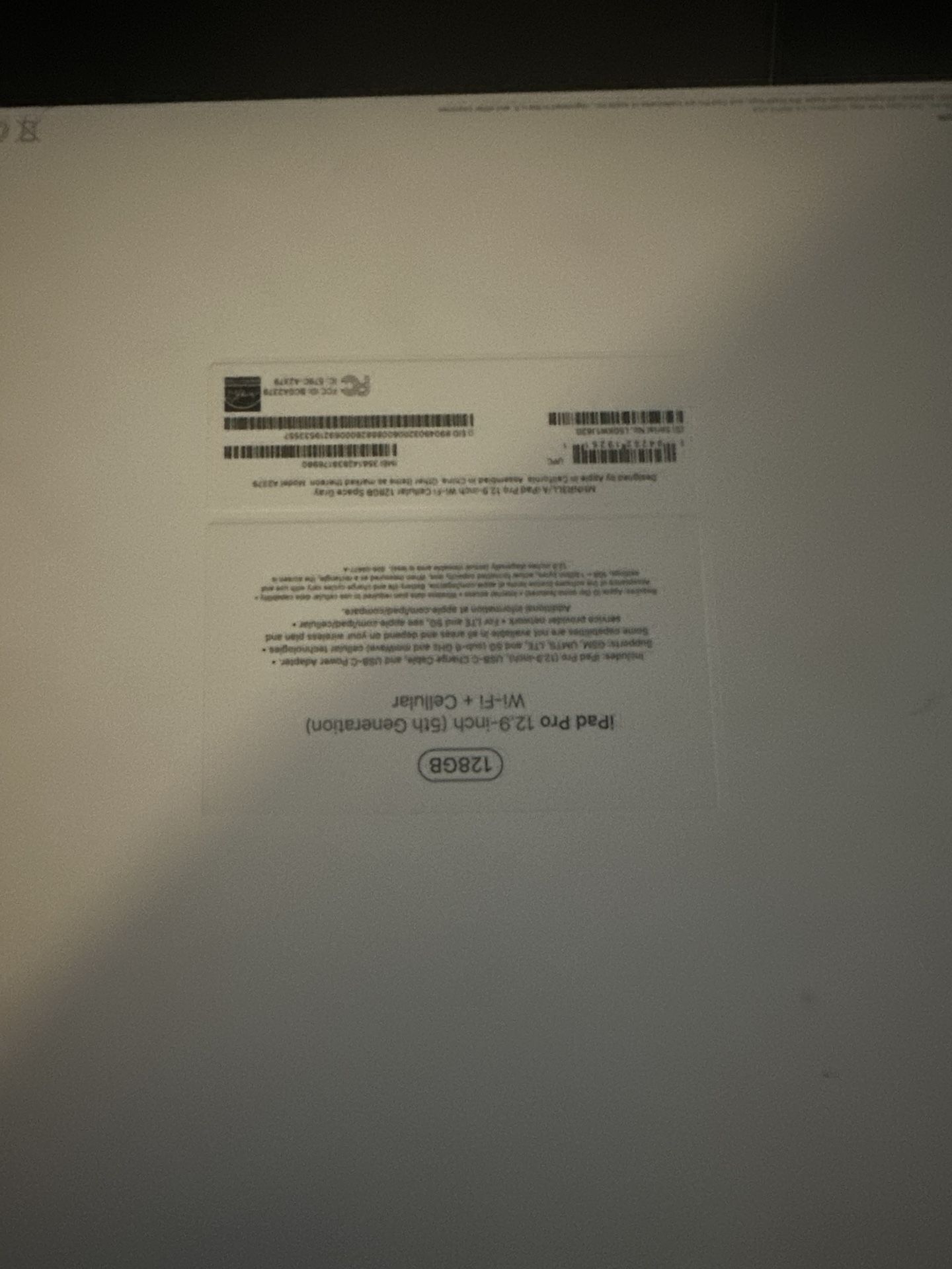 5th Generation iPad Pro 128 Bb Silver