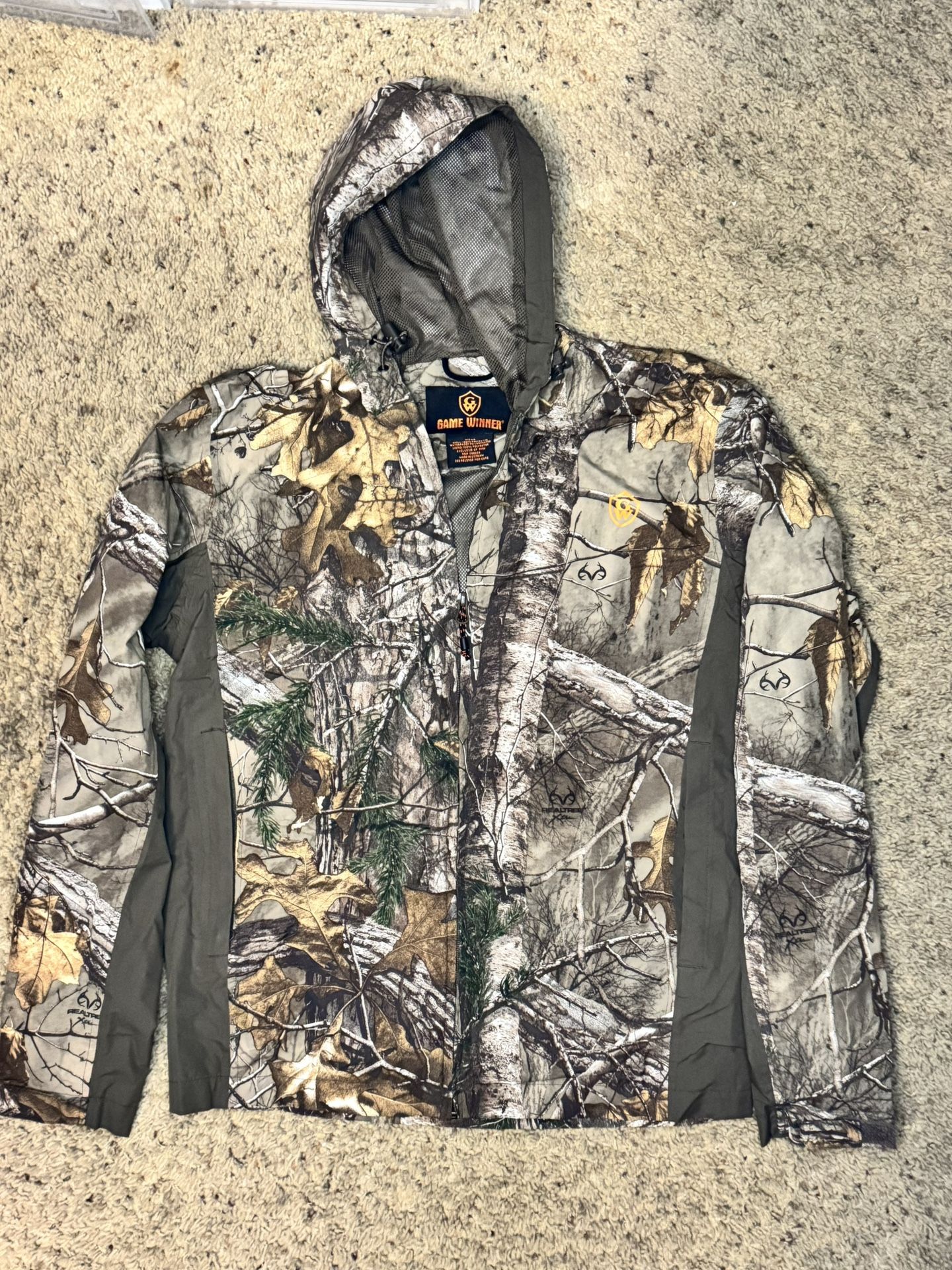 Real Tree Zip Up Windbreaker
