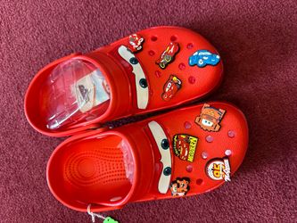 Hot Lightninged Mcqueens 95 Cars Adults Hole Slippers Size M8/W10