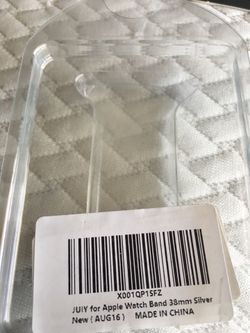 Juiy For Apple Watch Band 38mm silver New