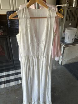 Boho White Lace Dress