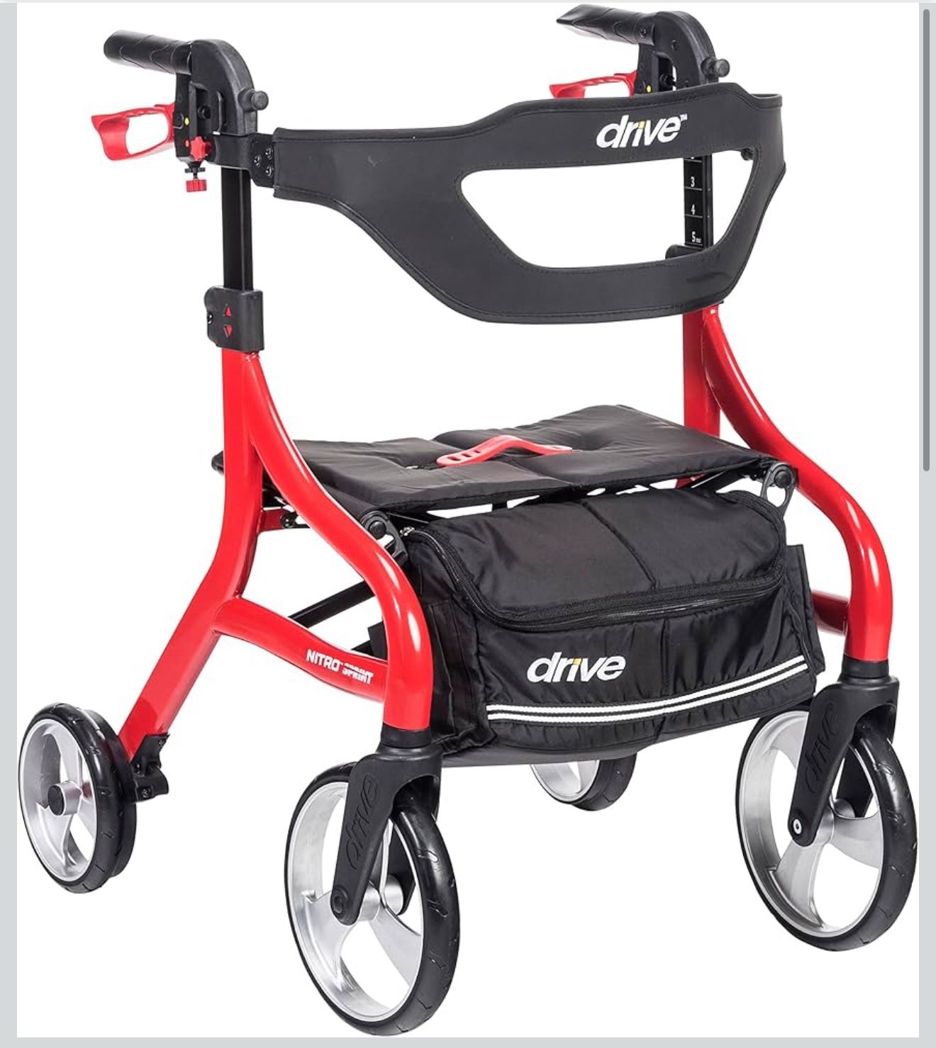 Nitro Sprint FoldableRollator Walker With Seat. NEW IN BOX