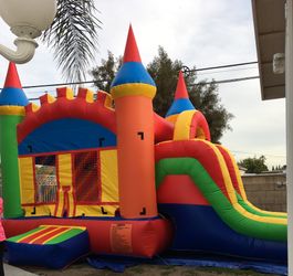 Jumper with basketball hoop inside