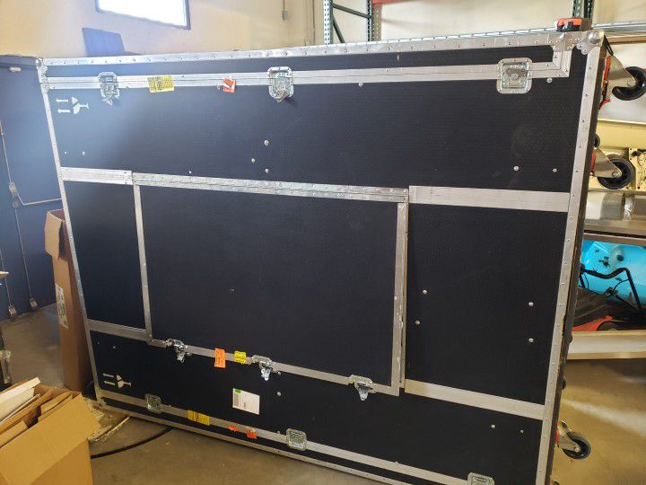 Large Freight cabinet with 8 castors.