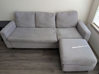 Grey Couch-L Shaped with Chaise