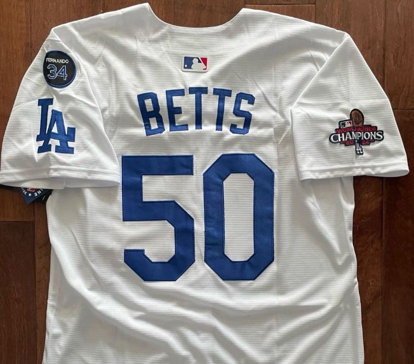 Mookie Betts Jersey Dodgers Jersey 2021 World Series World