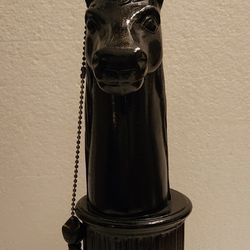 Vintage Metal Horse Lamp