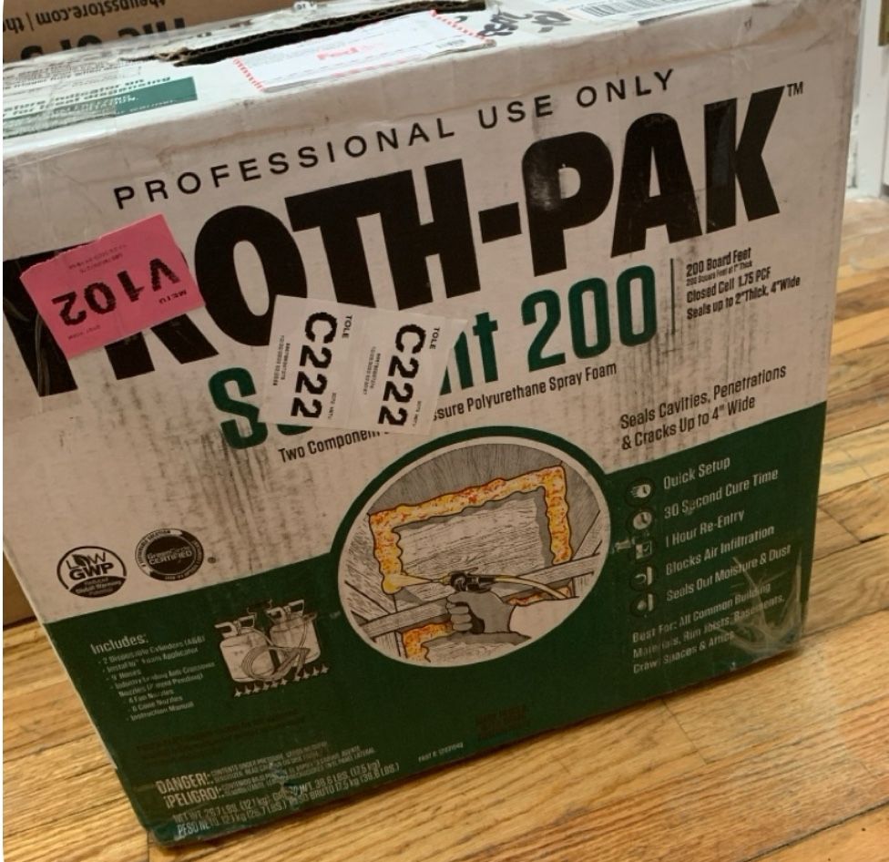 DuPont 1(contact info removed) Froth-Pak Low GWP 200 Closed Cell Spray Foam Sealant Kit