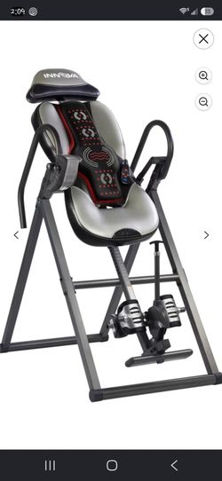 Innova Health and Fitness Heat and Massage Inversion Table ITM5900 Gray