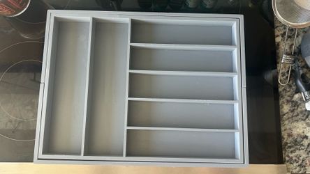 Grey Kitchen Organizer