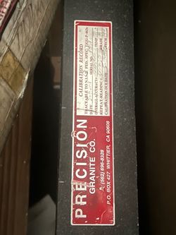 Certified Granite Surface Plate