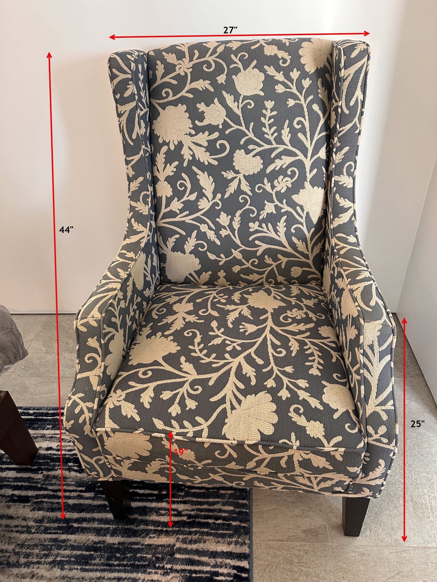 Jonathan Louis Metropolitan Wingback Chair