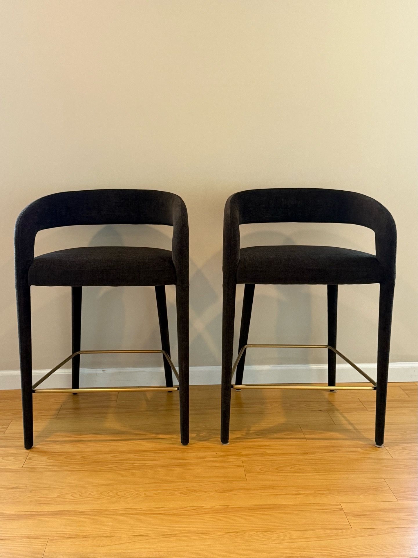 CB2 Lisette Brown Stool Set