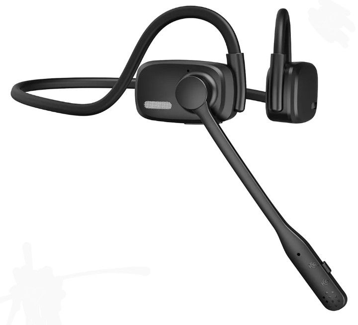 New Bluetooth Headphones, Bluetooth V5.4 Wireless Headphones with Noise Cancelling Mic, 12H Playtime, 15.4mm Diaphragm Driver, Open Ear Headset