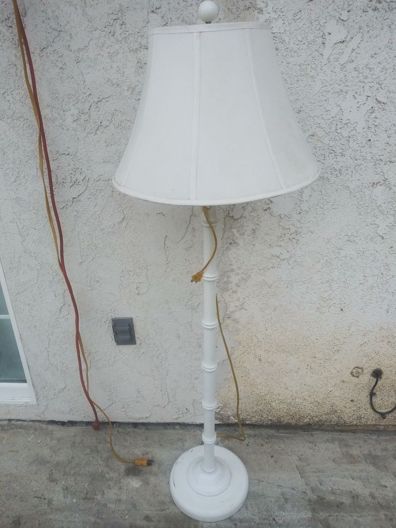 White floor lamp