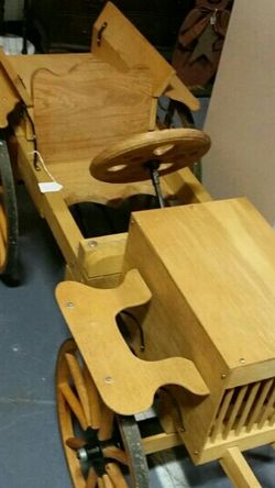 Wooden child car.