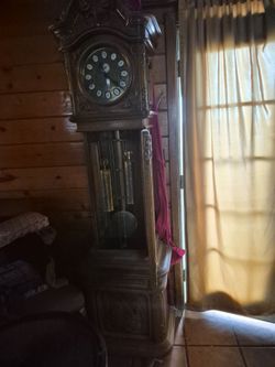 Antique Grandfather Clock with Pendulum