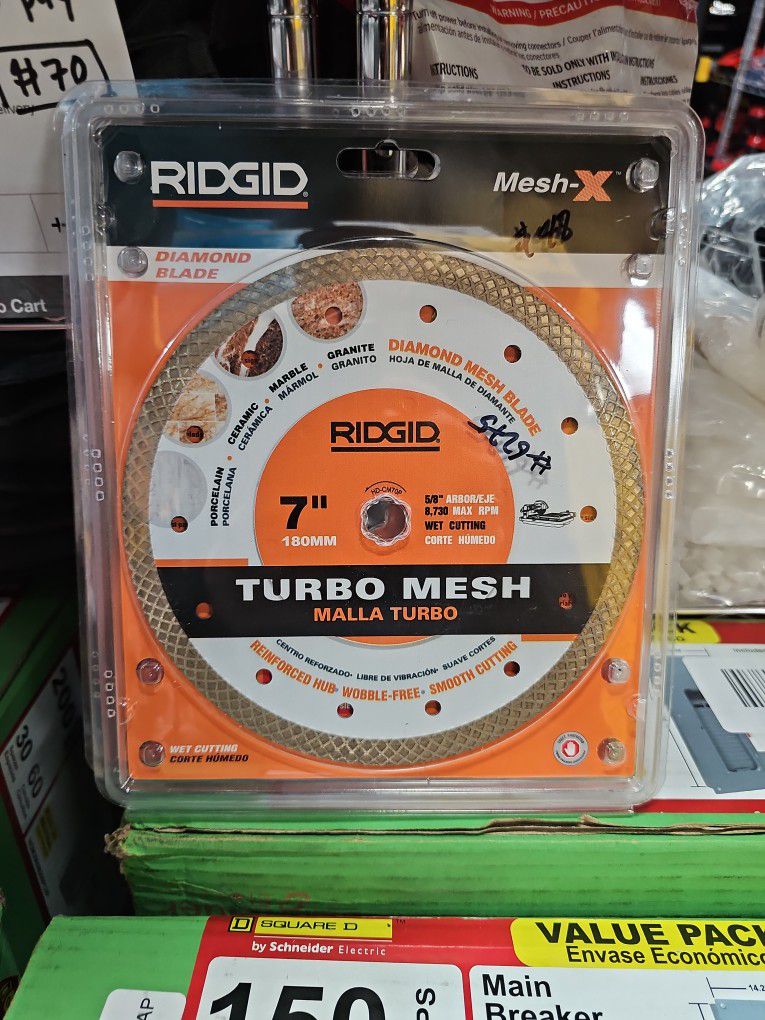 RIDGID
7 in. Turbo Mesh Rim Diamond Blade