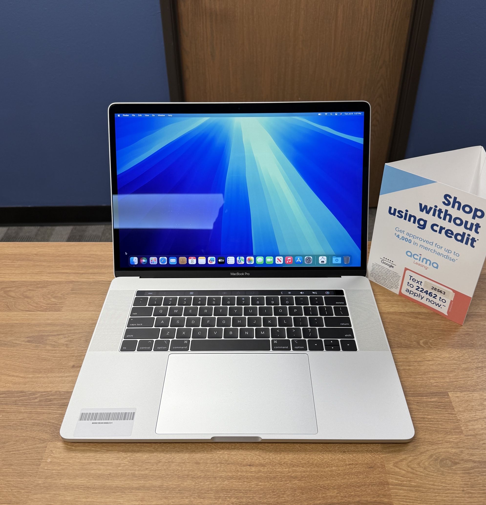 15" MacBook Pro Touchbar 512GB SSD*16GB RAM*2.9Ghz Intel 6 Core i9