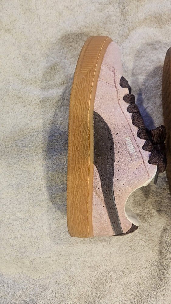 Pink Suede Pumas