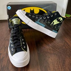 Converse Dc Comics X Chinatown Market X Chuck 70 High Gotham City glow    up