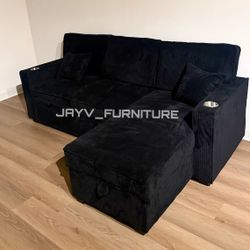 New Black Sofa 