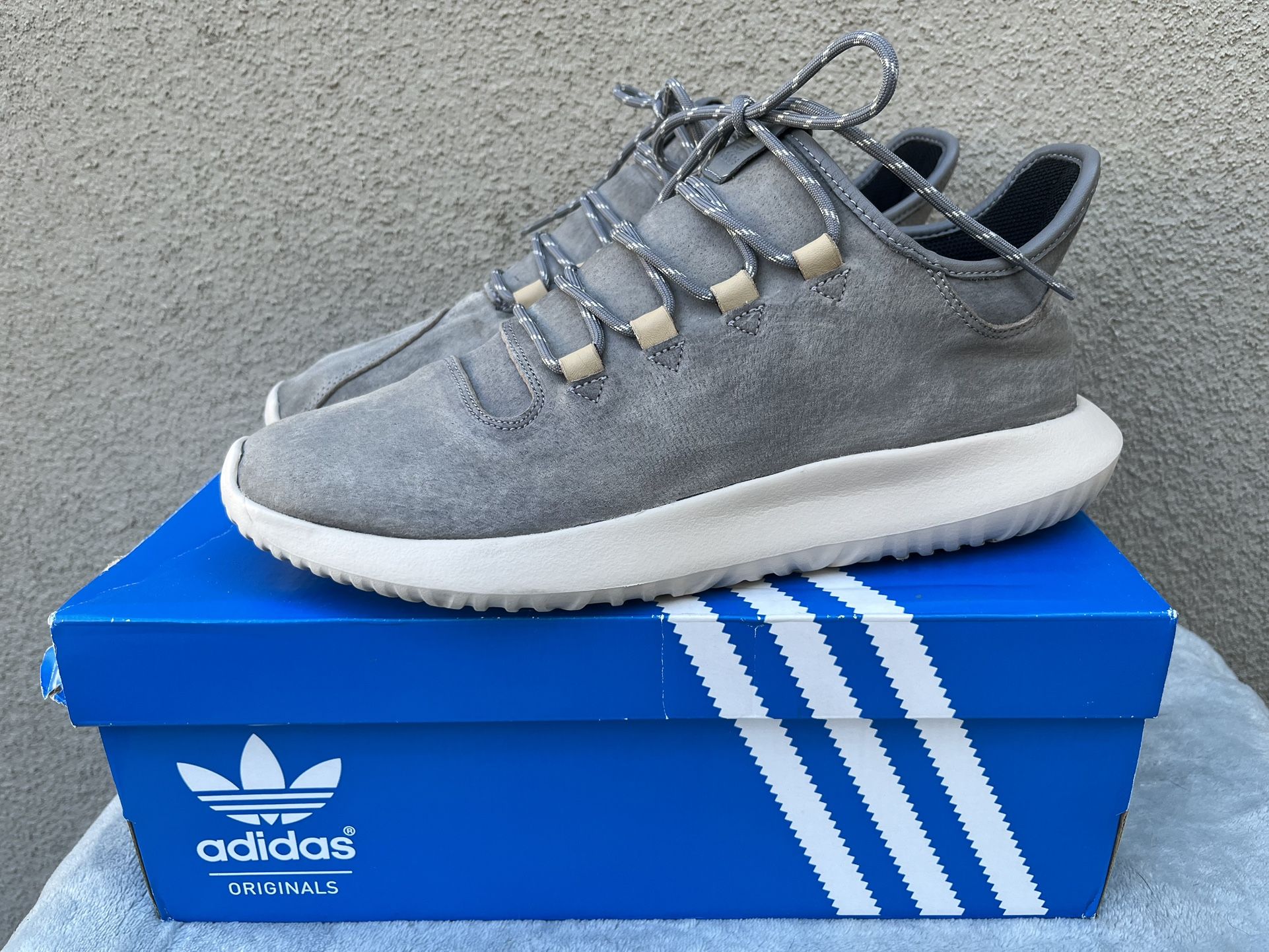 Adidas Men’s Tubular Shadow Grey Leather Addition Shoes