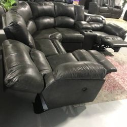 🍄  Tambo Recliner Sofa | Reclining Sectional | Leather Recliner| Loveseat | Couch | Sofa | Sleeper| Living Room Furniture| Garden Patio Furniture 