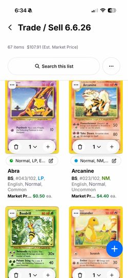 67 Vintage Pokémon Card Lot — WOTC Base Set, Jungle, Fossil + More | Cash or Trade