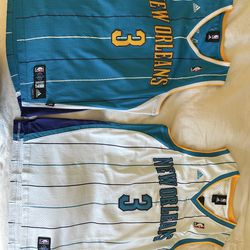 Chris Paul NO Stitched Jerseys - Blue M White XL