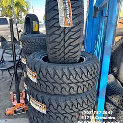 35x12.50/20 Arroyo Mud Terrain New Set of Tires Installed and Balanced Set de Llantas Nuevas Instaladas y Balanceadas